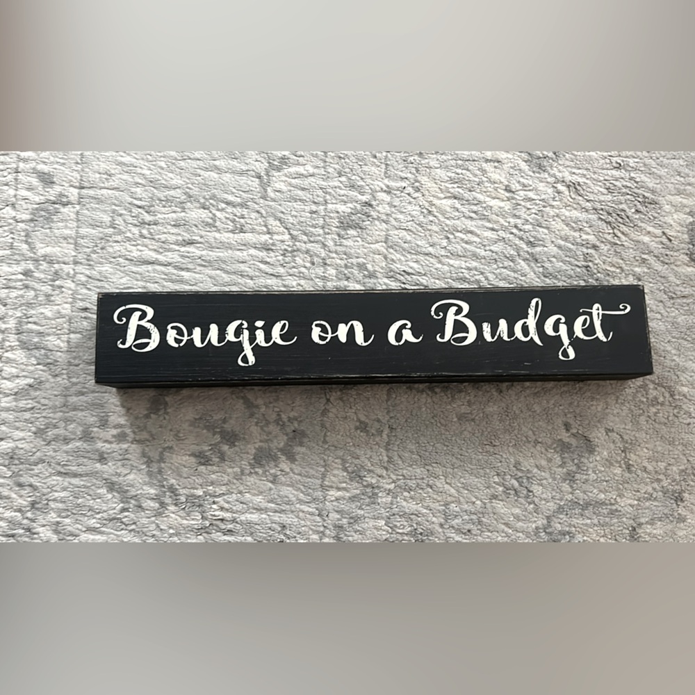 WOODEN DESK SIGN
